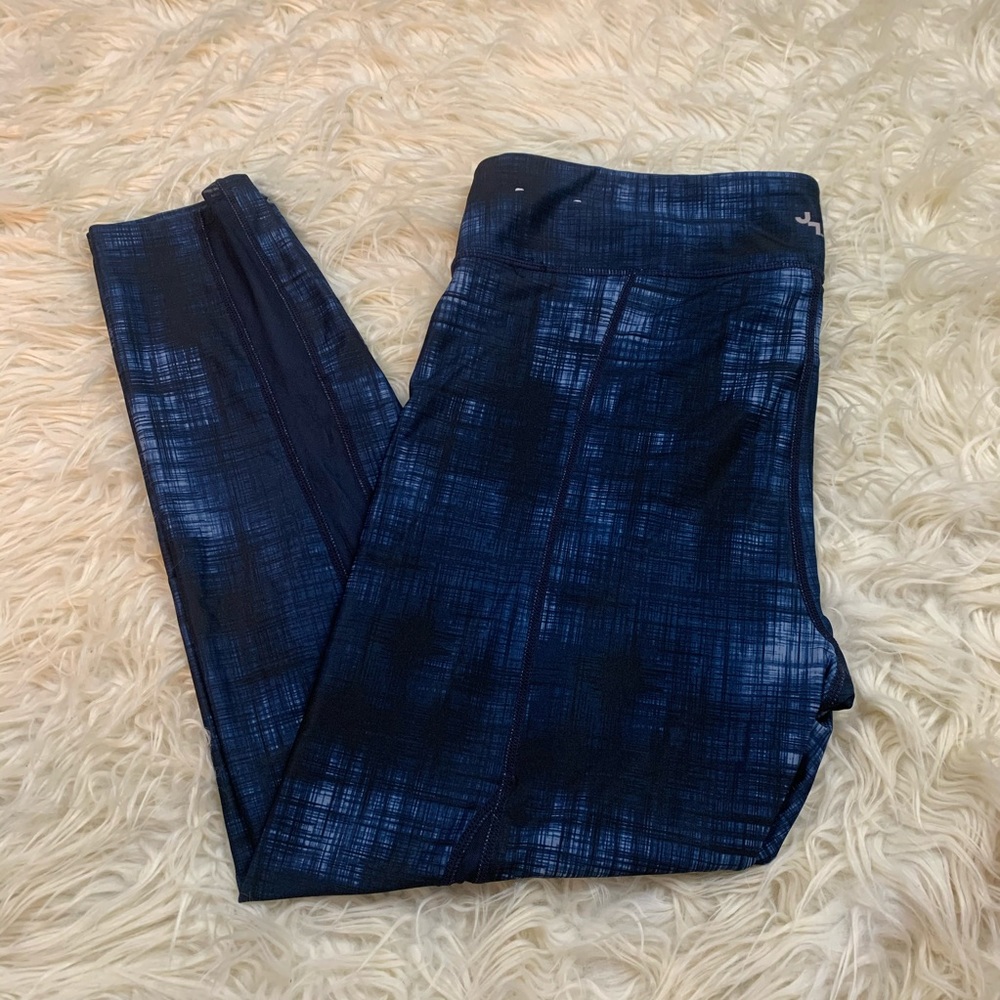 Joy Lab Navy Printed Yoga Pants Leggings XXL